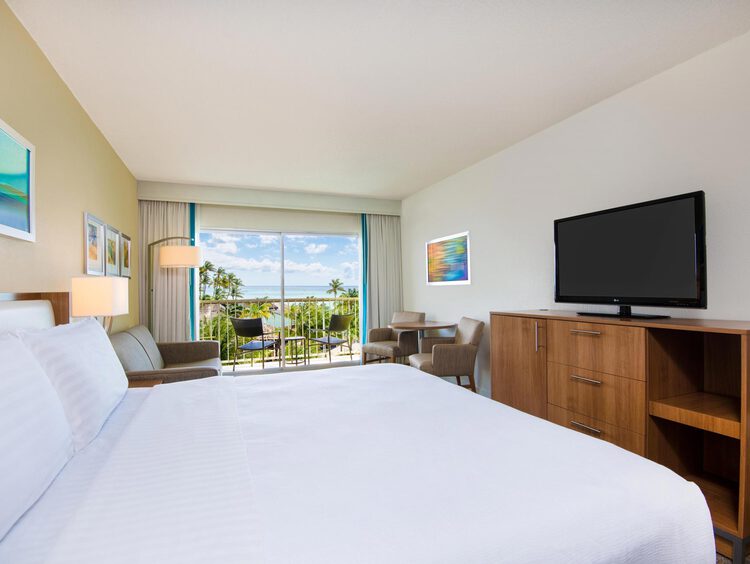 Guest room with one king bed